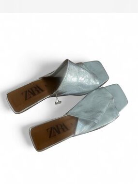 Zara Metallic heels